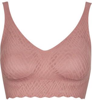 Sloggi Bralette ZERO Feel Bliss naadloos v-hals stretchkant uitneembare pads (set 1-delig) - Foto 10