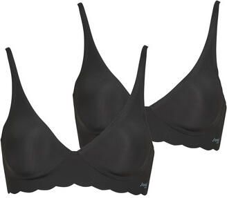 Sloggi Bralettes zonder beugel ZERO Microfibre 2.0 Soft Bra PACK DE 2