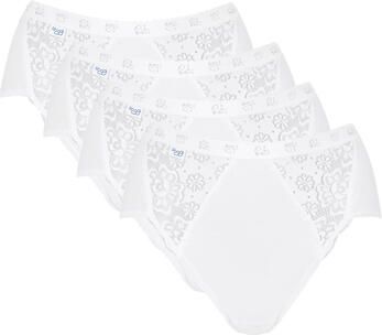 Sloggi Midislip Chic elastische kanten inzetstukken zachte naden katoenmix vrouwelijk (4 stuks Set van 4) - Foto 8