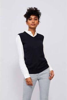 Sols Gilet GENTLE WOMENN Zwarte mouwloze trui