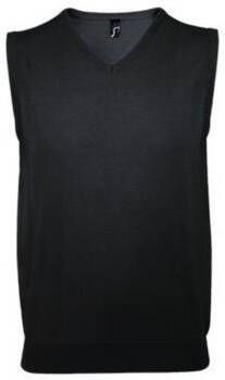 Sols Gilet Heren zwarte mouwloze unisex trui