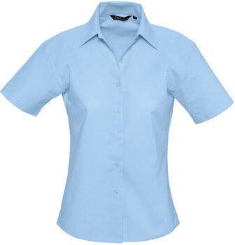 Sols Overhemd ELITE Dames Oxford-shirt met korte mouwen gemaakt van katoen