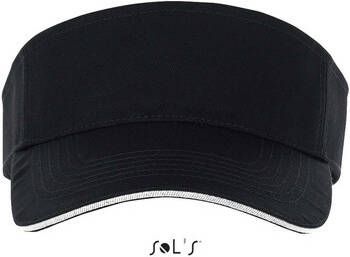 Sols Pet ACE ZWART-WIT UNISEX KATOENEN ZONNEVLEK