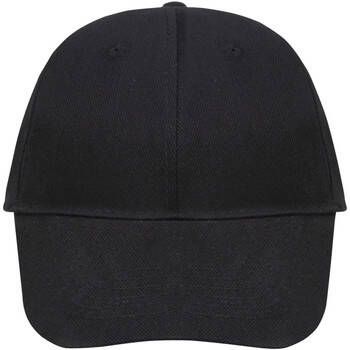 Sols Muts BUFFALO Black-CAT 6-paneel katoenen gebogen vizier