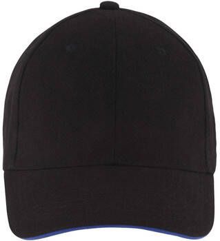 Sols Pet BUFFALO Zwart Blauw Katoenen 6-panel pet