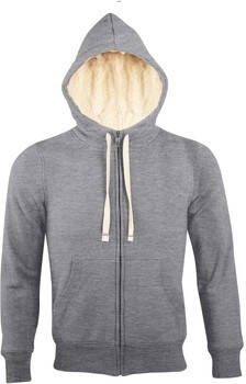 Sols Capuchon sweaters SHERPA dames sweater met ritssluiting in sherpa-stijl