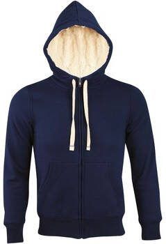 Sols Capuchon sweaters SHERPA dames sweater met ritssluiting in sherpa-stijl
