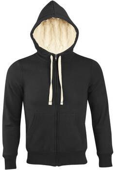 Sols Capuchon sweaters SHERPA dames sweater met ritssluiting in sherpa-stijl