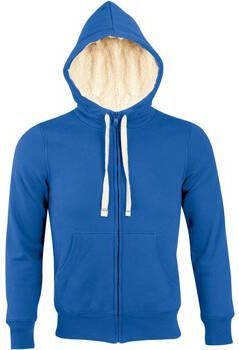 Sols Capuchon sweaters SHERPA dames sweater met ritssluiting in sherpa-stijl
