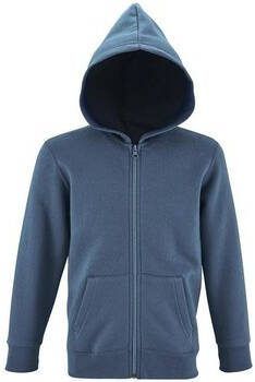 Sols Capuchon sweaters KINDERHOODIE MET RITS IN STEENKLEUREN
