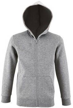 Sols Capuchon sweaters KINDERHOODIE MET RITS IN STEENKLEUREN