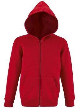 Sols Capuchon sweaters KINDERHOODIE MET RITS IN STEENKLEUREN