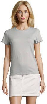 Sols T-shirt Korte Mouw IMPERIAL FIT T-shirt puur grijs 100% katoen