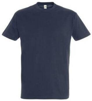 Sols T-shirt Korte Mouw Imperial Navy Blue T-shirt 100% katoen