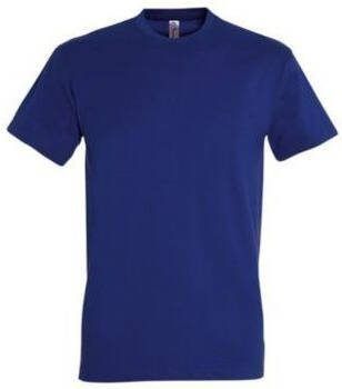 Sols T-shirt Korte Mouw IMPERIAL Ultramarijnblauw T-shirt 100% katoen