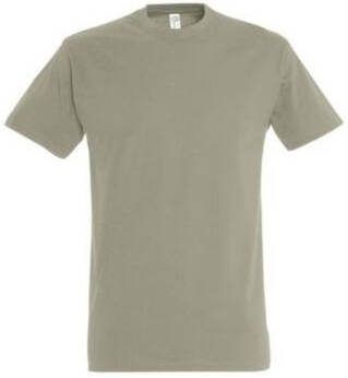Sols T-shirt Korte Mouw IMPERIAL Khaki T-shirt 100% katoen