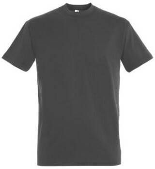 Sols T-shirt Korte Mouw IMPERIAL T-shirt donkergrijs 100% katoen