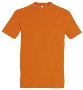 Sols T-shirt Korte Mouw IMPERIAL Oranje T-shirt 100% katoen