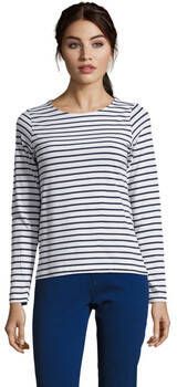 Sols T-Shirt Lange Mouw T-shirt met lange mouwen en strepen 100% katoen