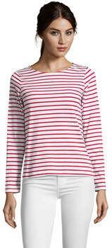 Sols T-Shirt Lange Mouw T-shirt met lange mouwen en strepen 100% katoen