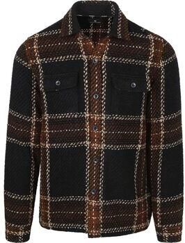 State Of Art Onderhemd Overshirt Ruit Navy