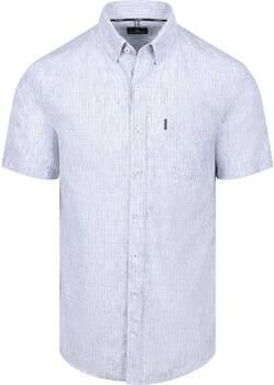 State Of Art Overhemd Korte Mouw Short Sleeve Shirt Faux Stripe Blauw - Foto 3