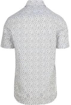 State Of Art Overhemd Korte Mouw Short Sleeve Shirt Print Wit