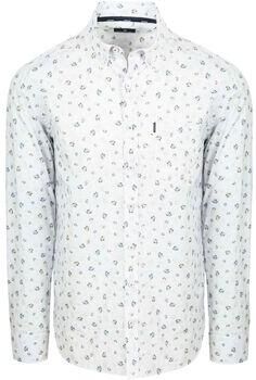 State Of Art Overhemd Lange Mouw Overhemd Flower Print Wit