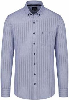 State Of Art Overhemd Lange Mouw Overhemd Gestreept Navy