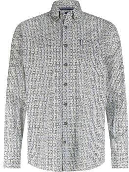 State Of Art Overhemd Lange Mouw Overhemd Leafs Blauw