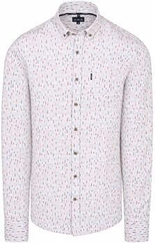 State Of Art Overhemd Lange Mouw Overhemd Poplin Print Beige Multicolor