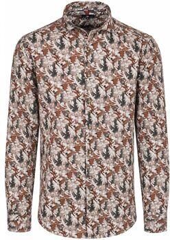 State Of Art Overhemd Lange Mouw Overhemd Twill Bladprint