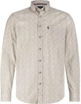 State Of Art Overhemd Lange Mouw Shirt Poplin Print Beige