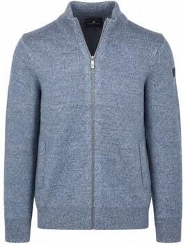 State Of Art Sweater Cardigan Zip Melange Greyblue