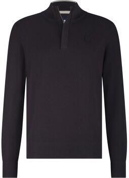 State Of Art Sweater Half Zip Trui Structuur Antraciet