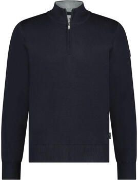 State Of Art Sweater Half Zip Trui Wol Blend Navy