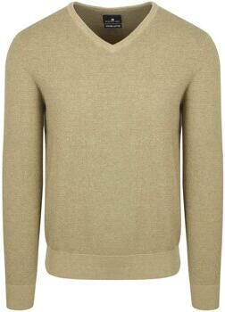 State Of Art Sweater Trui Structure V-Neck Groen