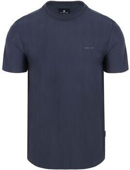 State Of Art T-shirt Korte Mouw T-shirt Herringbone Donkerblauw