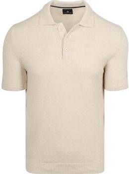 State Of Art T-shirt Polo Knitted Bouclé Ecru
