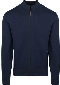 State Of Art Vest Half Zip Trui Structure Navy