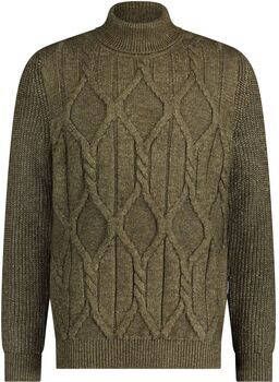 State Of Art Sweater Coltrui Melange Groen