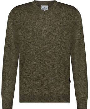 State Of Art Sweater Trui V-Hals Groen Melange