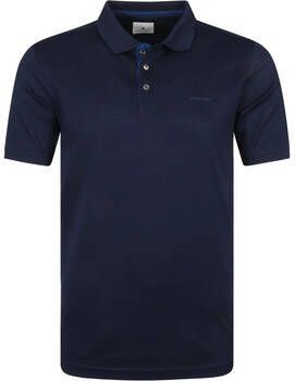 State Of Art T-shirt Mercerized Pique Polo Donkerblauw