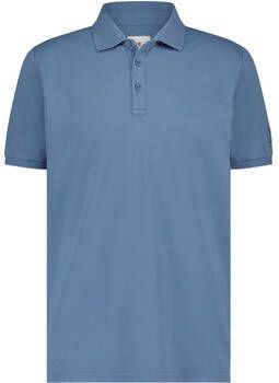 State Of Art T-shirt Pique Polo Logo Mid Blauw