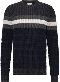 State Of Art Sweater Trui Streep Navy