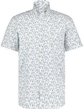 State Of Art Overhemd Lange Mouw Short Sleeve Overhemd Print Blauw