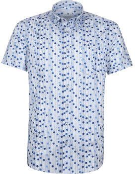 State Of Art Overhemd Lange Mouw Shortsleeve Overhemd Blauw Stippen