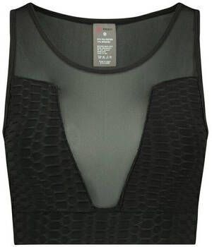 Steve Madden Maximize Mouwloze Mesh Top voor Vrouwen Black Dames