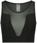 Steve Madden Maximize Mouwloze Mesh Top voor Vrouwen Black Dames - Thumbnail 1