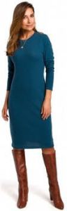 Style Jurk S178 Trui jurk met lange mouwen oceaanblauw